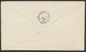 1903 Newfoundland Cover Twillingate to Open Hall via Labrador TPO