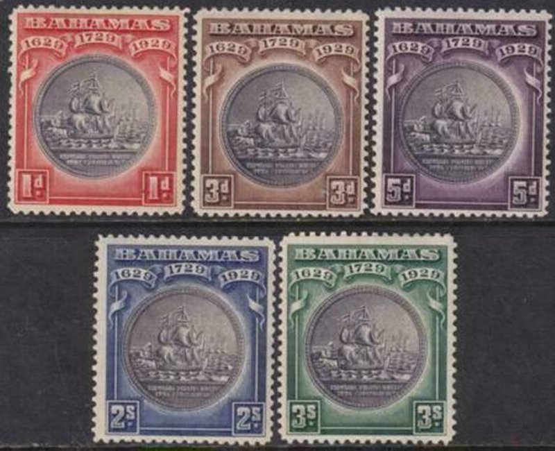 Bahamas 1930 SC 85-89 Mint Set 