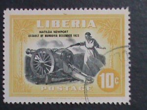 ​LIBERIA-1947 SC#301-4,C57  125TH ANNIV: DEFENCE OF MONROVIA-1822 CTO VF
