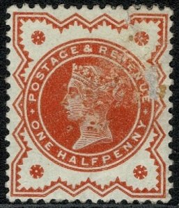 QV Jubilee 1887-92 1/2d Vermillion Wmk. 49 (Imp Crown) Mint (MH) S.G. 197 (2)