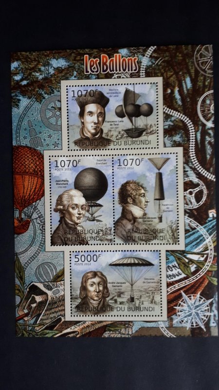 Baloons - Burundi 2012 - Complete SS+Bl ** MNH