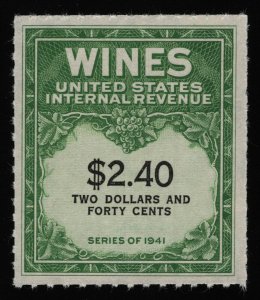 #RE153 $2.40 Wines, Mint NGAI NH [2] **ANY 5=FREE SHIPPING**