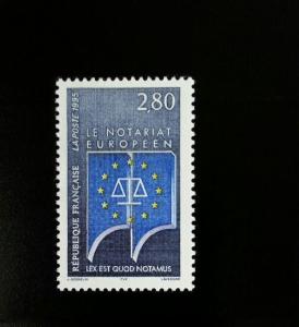 1995 France European Notaries Public Scott 2452 Mint F/VF NH
