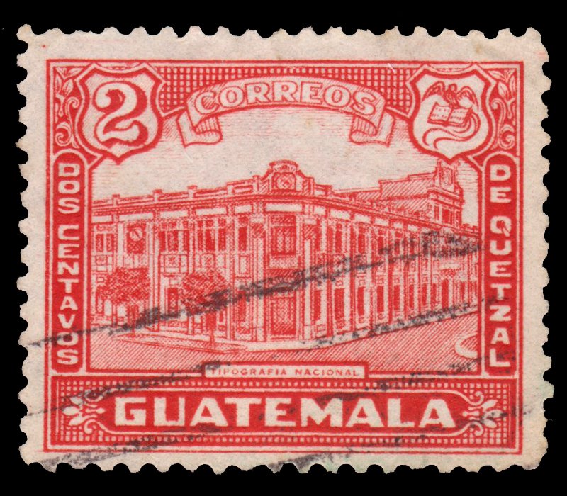 GUATEMALA STAMP 1943 SCOTT # 307. USED. # 4