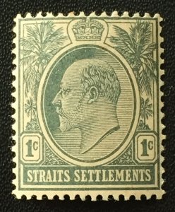 Malaya Straits Settlements 1903-04 KEVII 1c Crown CA MNH SG#123 M4321