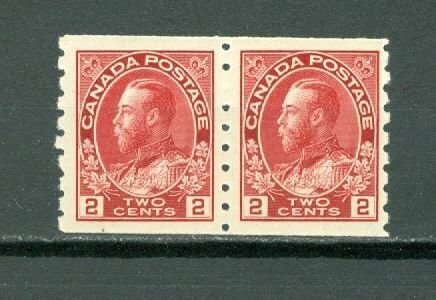 CANADA 1912  GEO V #127  COIL PAIR MNH...$125.00