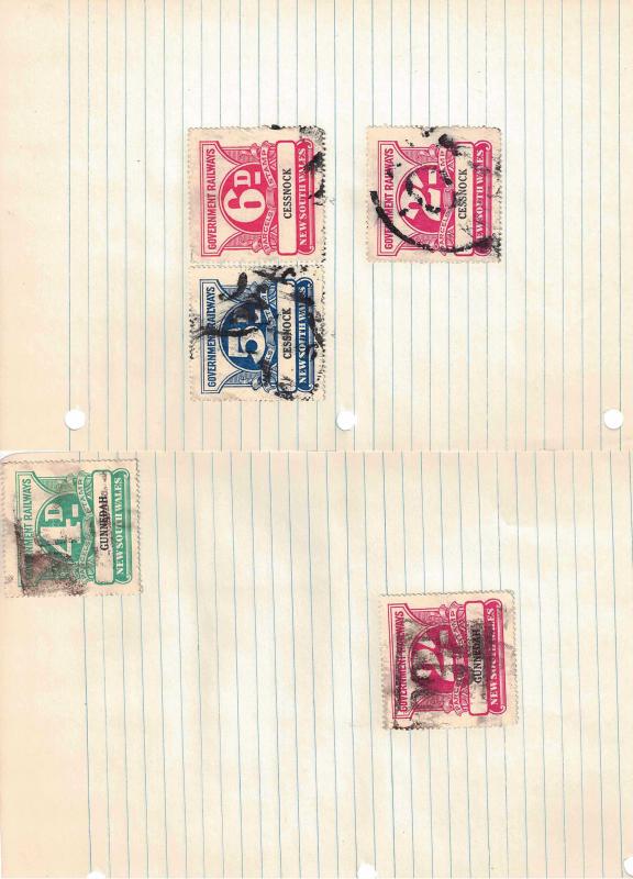 2-Binder hoard of Foreign Railroad Stamps - 350 3 ring pages 1-15 per page