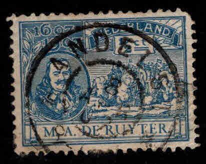 Netherlands Scott 87 used 1907 De Ruyter key stamp