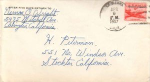 United States California La Sierra 1957 4f-bar  1937-1946  6c DC4-Skymaster A...