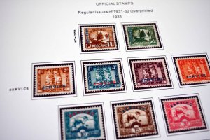 COLOR PRINTED INDOCHINA 1889-1949 STAMP ALBUM PAGES (35 illustrated pages)