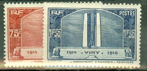 KZ: France 311-2 MNH CV $57.50