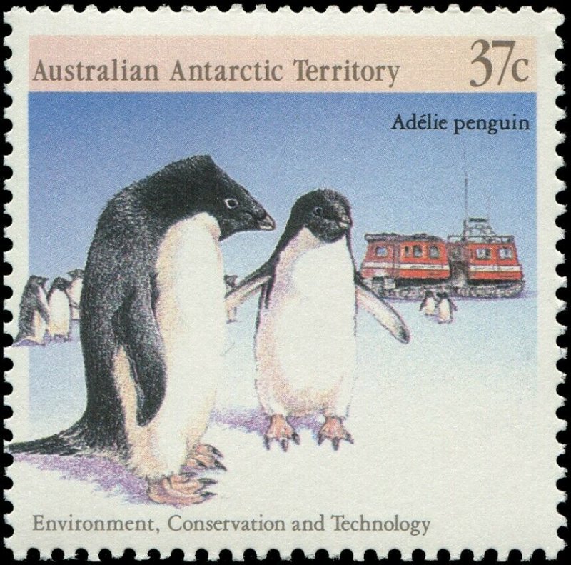 Australian Antarctic Territory 1988 Sc L76a-e Penguin Albatross Dolphin CV $5.25