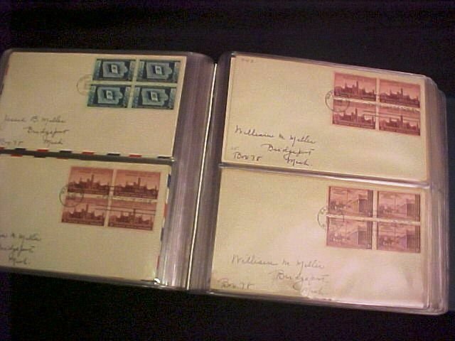 60 FDC Collection Blks/4 1940 – 1949 era Scott # 879 // 1949