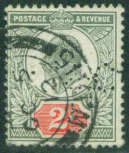 Great Britain Scott 130b, KEVII CV$27.50 PERFIN 1902-11