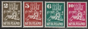 Netherlands #B214-B217 Mint Hinged Short Set of 4 (Missing #B218)