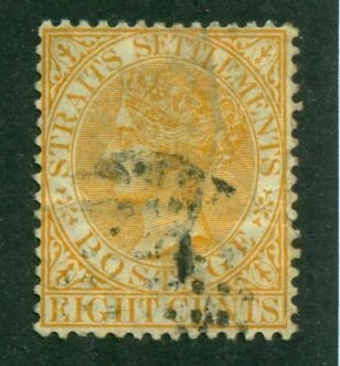 Straits Settlements 1882 #49 U SCV(2024)=$1.10