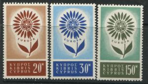 Cyprus 1964 Europa set of 3 unmounted mint NH