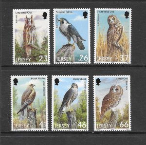 BIRDS - JERSEY #996-1001  MNH