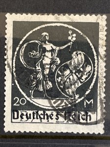 1920 German States Bavaria 20M Overprinted Sc# 275 Used