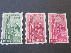 Vietnam 1963 Sc 203-5 FU