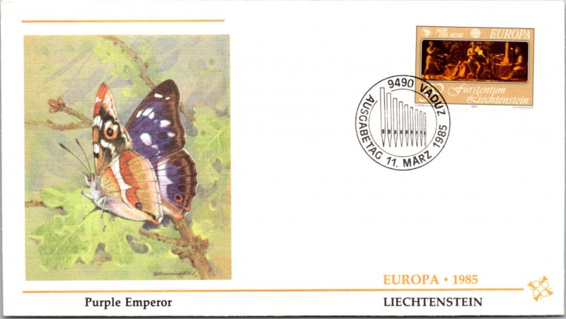 Liechtenstein, Worldwide First Day Cover, Europa, Butterflies