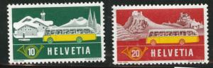 Switzerland Scott 345-346  MH* 1953 set