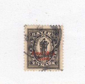 GERMANY-BAVARIA (MK3849) # 2  VF-USED 21/2m MADONNA & CHILD BLACK CAT VALUE $95