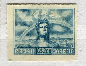 BRAZIL; 1945 early WWII Victory issue Mint hinged value