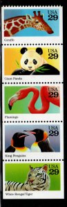 ALLY'S STAMPS US Scott #2709a 29c Wild Animals - Booklet Pane [5] MNH [BP-9a]