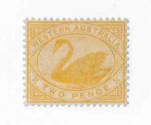 Western Australia Sc #74 2p yellow OG VF