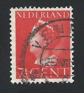 Netherlands SC# 217 - Queen Wilhelmina, brt red used
