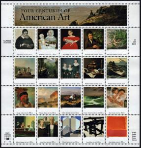 SC#3236 32¢ American Art Sheet of Twenty (1998) MNH