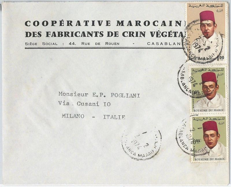 59294 -    MOROCCO - POSTAL HISTORY: COVER to ITALY - 1974