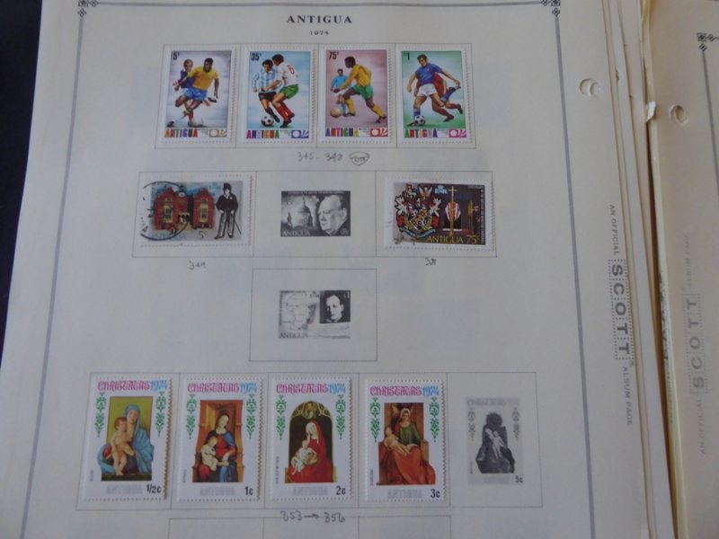 Antigua 1921-1985 Stamp Collection on Scott International Pages