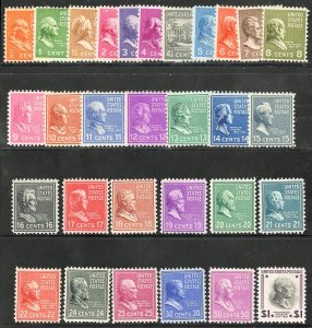 US Stamps # 803-32 MNH VF ½¢ To $1