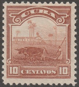 Cuba, stamp, Scott#237,  mint, hinged, 10 centavos