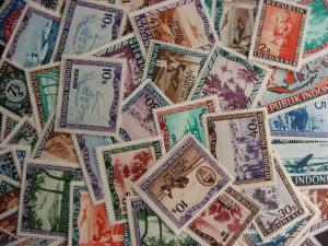 Indonesia old 1949 era MNH virtually all diff PLZ read descr