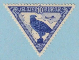ICELAND C3 AIRMAIL  MINT NEVER HINGED OG ** VERTICAL CREASE - VERY FINE! - IHK