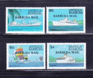 Barbuda 641-644 Set MNH Ships