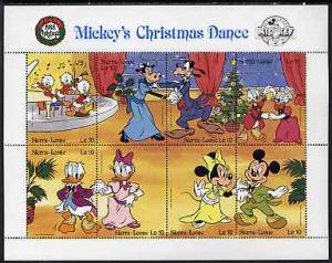 Sierra Leone 1988 Christmas - Mickey\'s Christmas Dance u...