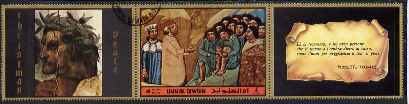 Umm Al Qiwain 1972 The Divine Comedy by Dante 4R showing ...