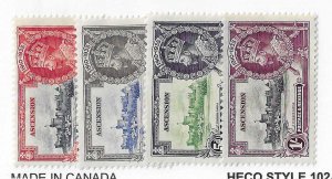 Ascension Sc #33-36 Silver Jubilee set of 4 OG VF