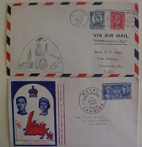 NEWFOUNDLAND 1939 CANADA 1932 BOTH FDC