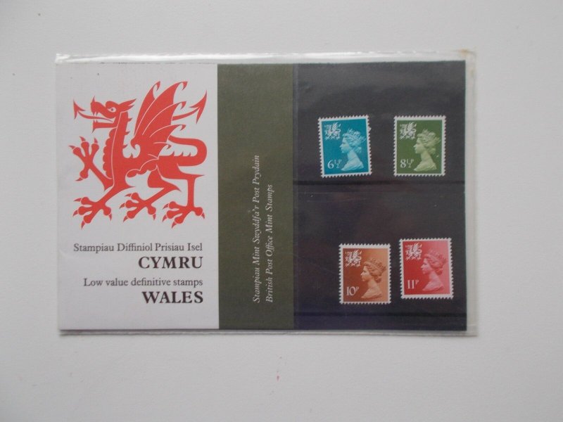 1976 Wales Machin Regional 6.5p to 11p Original Presentation Pack no.86 U/M