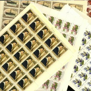Millions SALE Russia 10,000 stamps in sheets MNH Mi€3,200+ Sc $3,000+ max 12 ea 