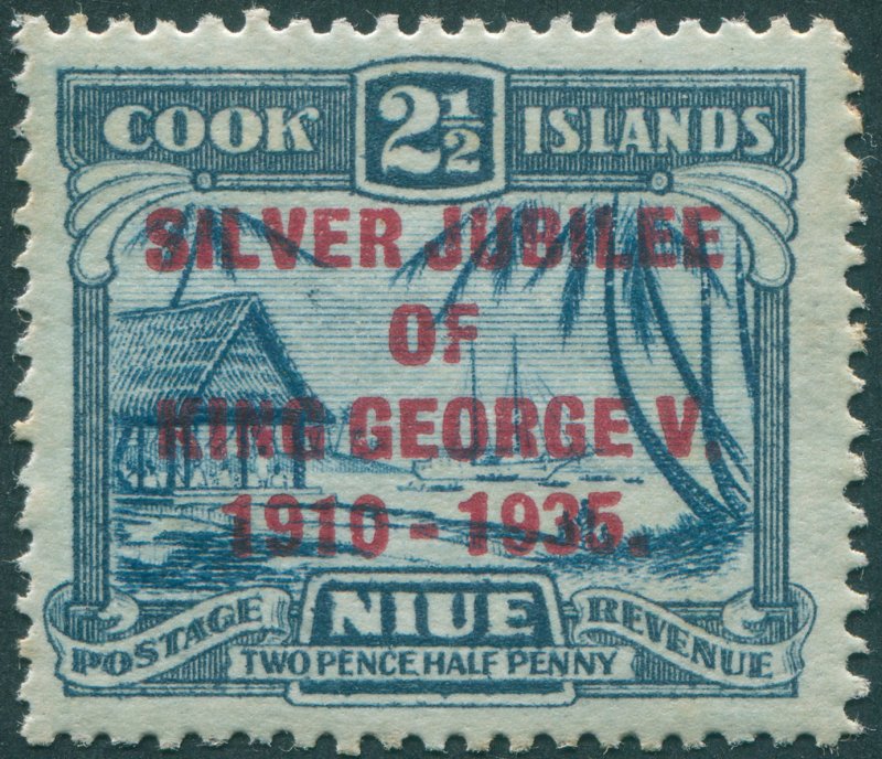 Niue 1935 2½d dull & deep blue Silver Jubilee SG70 unused