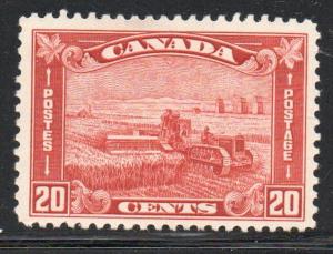 Canada Sc 175 1930 20c brown red Harvesting stamp mint