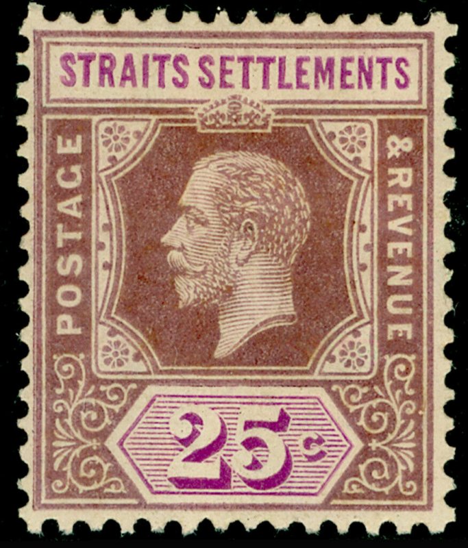 MALAYSIA - Straits Settlements SG234, 25c dull purp&mauve, M MINT.Cat £40.DIE I.