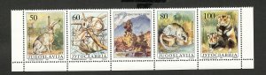 YUGOSLAVIA-MNH-SET-FAUNA-WILD ANIMALS-1992.