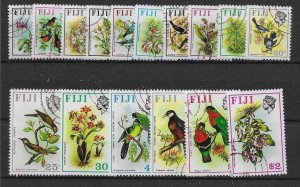 FIJI SG435/50 1971 BIRDS/FLOWERS DEFINITIVE SET USED